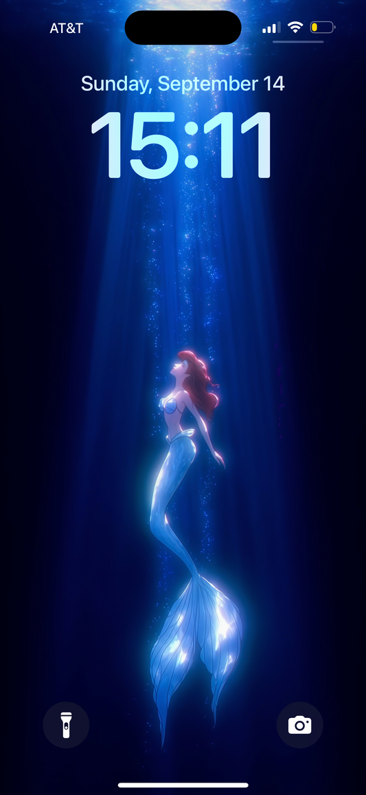 Free | Mermaid in Deep Ocean | Phone Wallpaper
