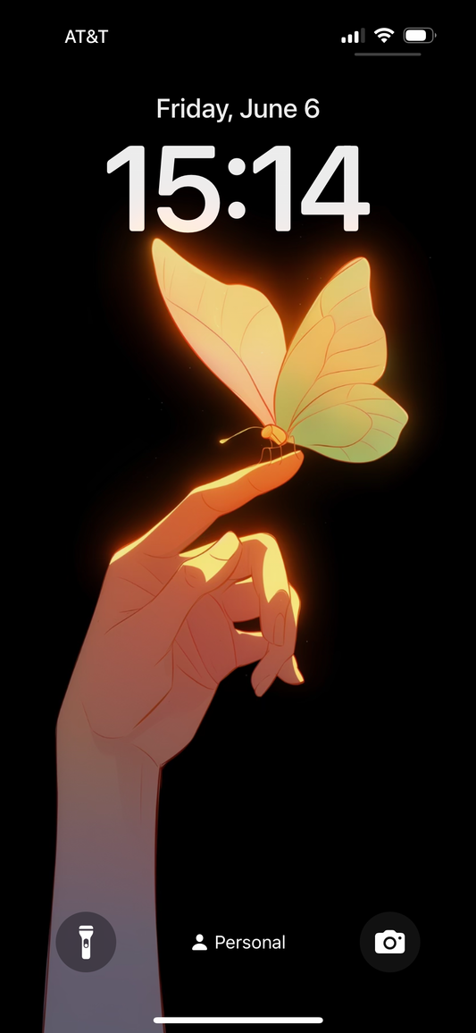 Free | Butterfly in Light | Phone Wallpaper
